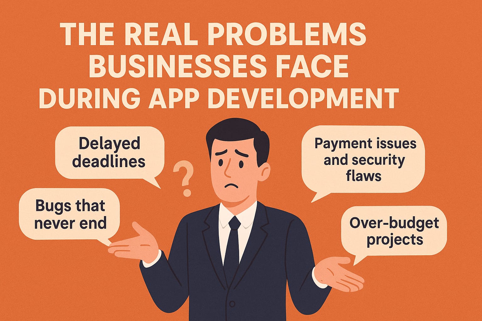 The Real Problems Businesses Face During App Development — And How We’re Here to Fix Them