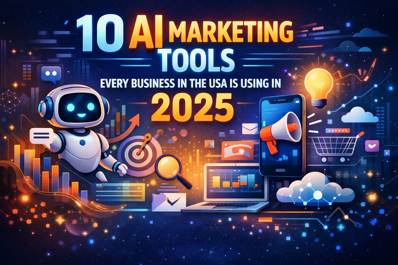10 AI Marketing Tools Every Business in the USA Is Using in 2025