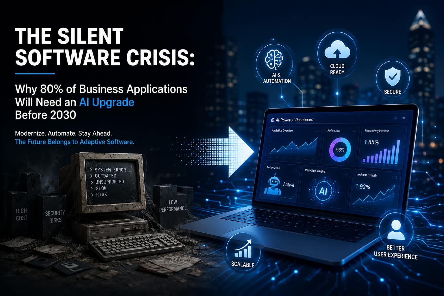 The Silent Software Crisis: Why 80% of Business Applications Will Need an AI Upgrade Before 2030