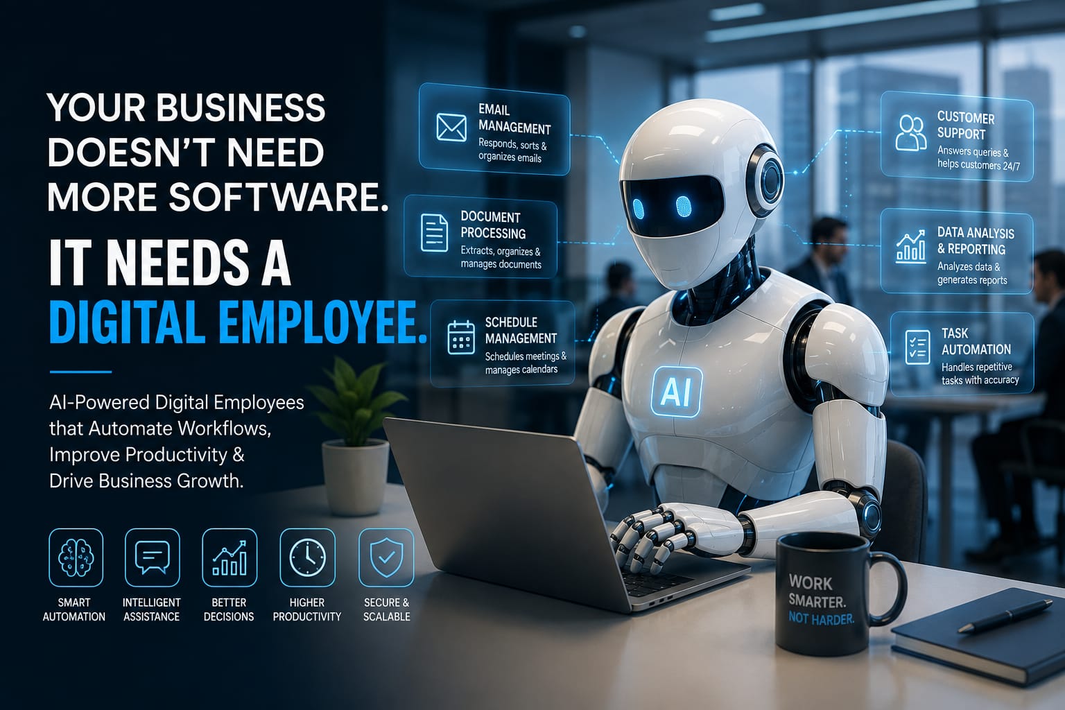 Your Business Doesn’t Need More Software. It Needs a Digital Employee.