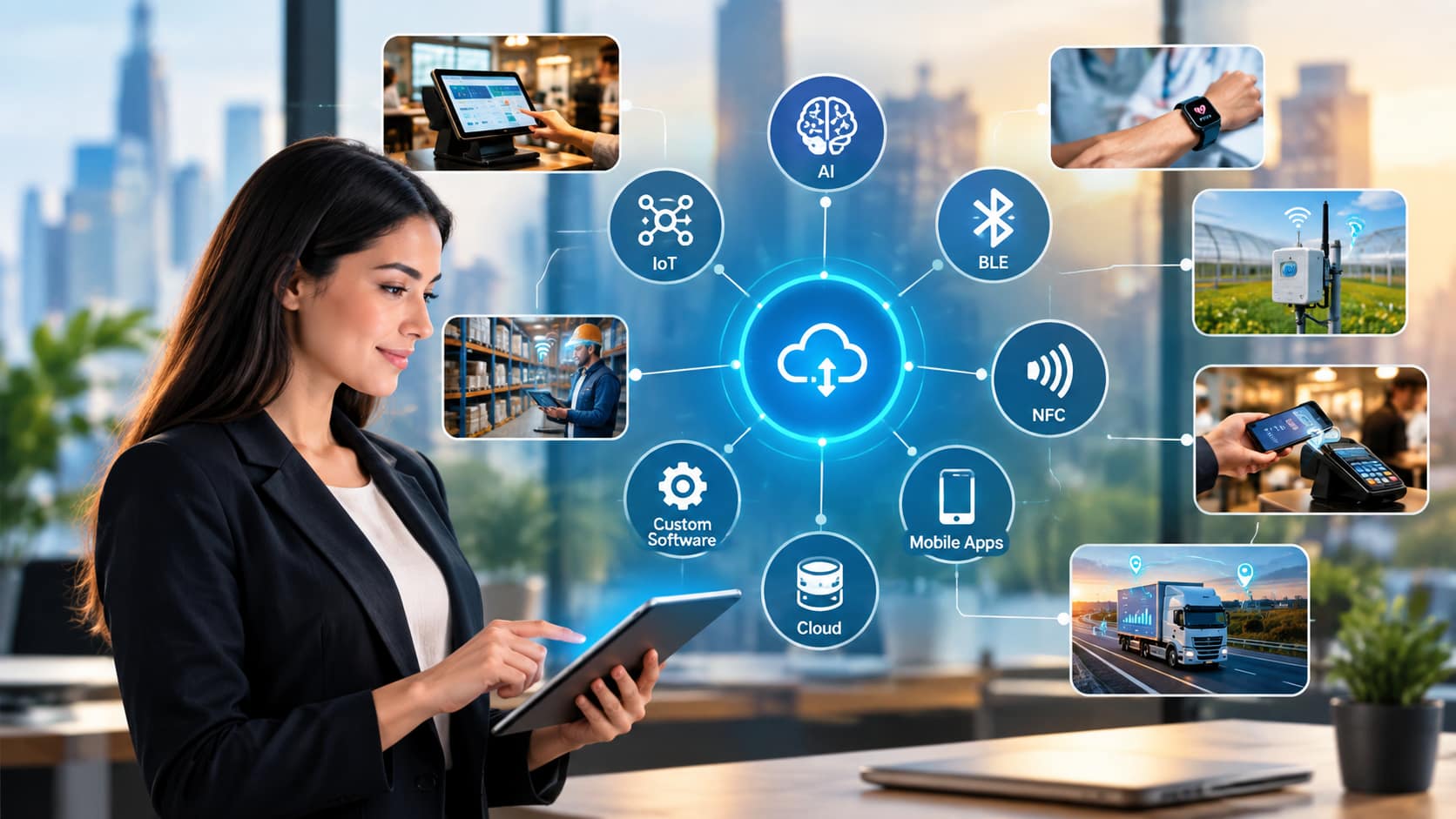 How AI, IoT, BLE, and Custom Software Are Creating Smarter Business Ecosystems in 2026